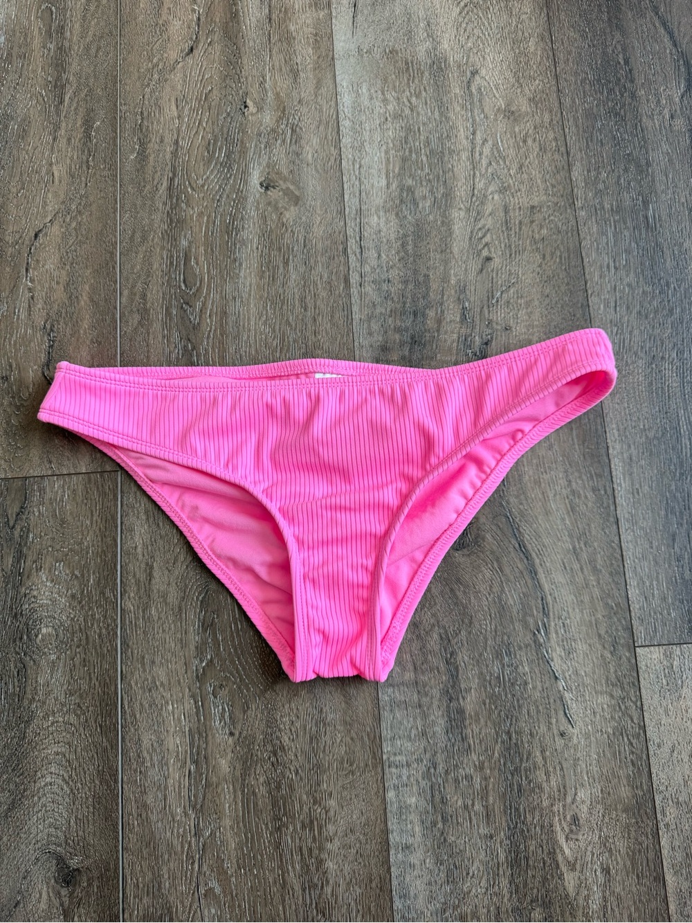 Xhilaration Hot Pink Ribbed Bikini Bottoms Size Large